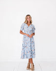 Nursing Friendly Dress Blue 