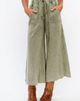 Cotton Wide Leg Pants