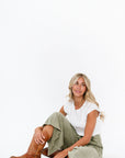 Lisa Wide Leg Pants in Olive