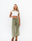 Lisa Wide Leg Pants in Olive