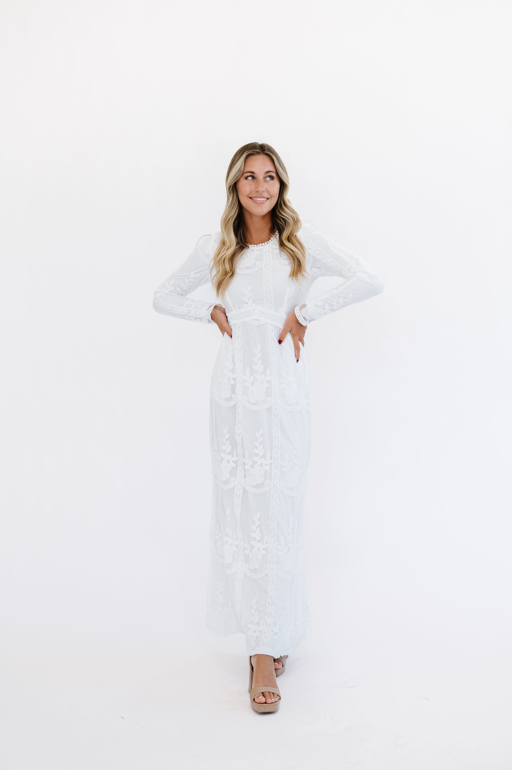 White temple dresses