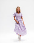 Lilac Maternity Friendly Dress