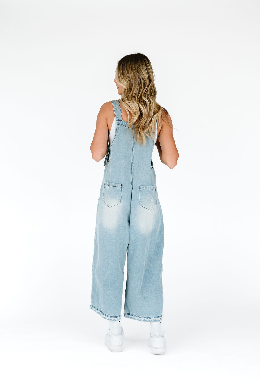 Frankie Denim Overalls - Light Wash