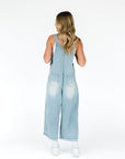 blue denim overalls for women