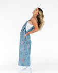 Women's Floral Bib Overalls