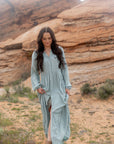 Morgan Boho Long Sleeve Maxi Dress