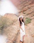 Braxtyn Crochet Dress in Ivory