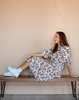 Tyler Dress in Ivory Floral