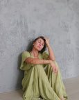 LayLay Maxi Dress in Pistachio Green