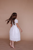 white baptism dress