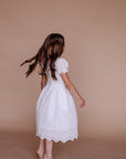 white baptism dress