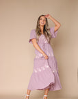 Shira Dress in Purple