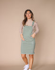 Jovi Overall Dress in Green