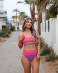 Color Block Two-Piece Swim Set