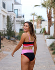 Color Block Two-Piece Swim Set