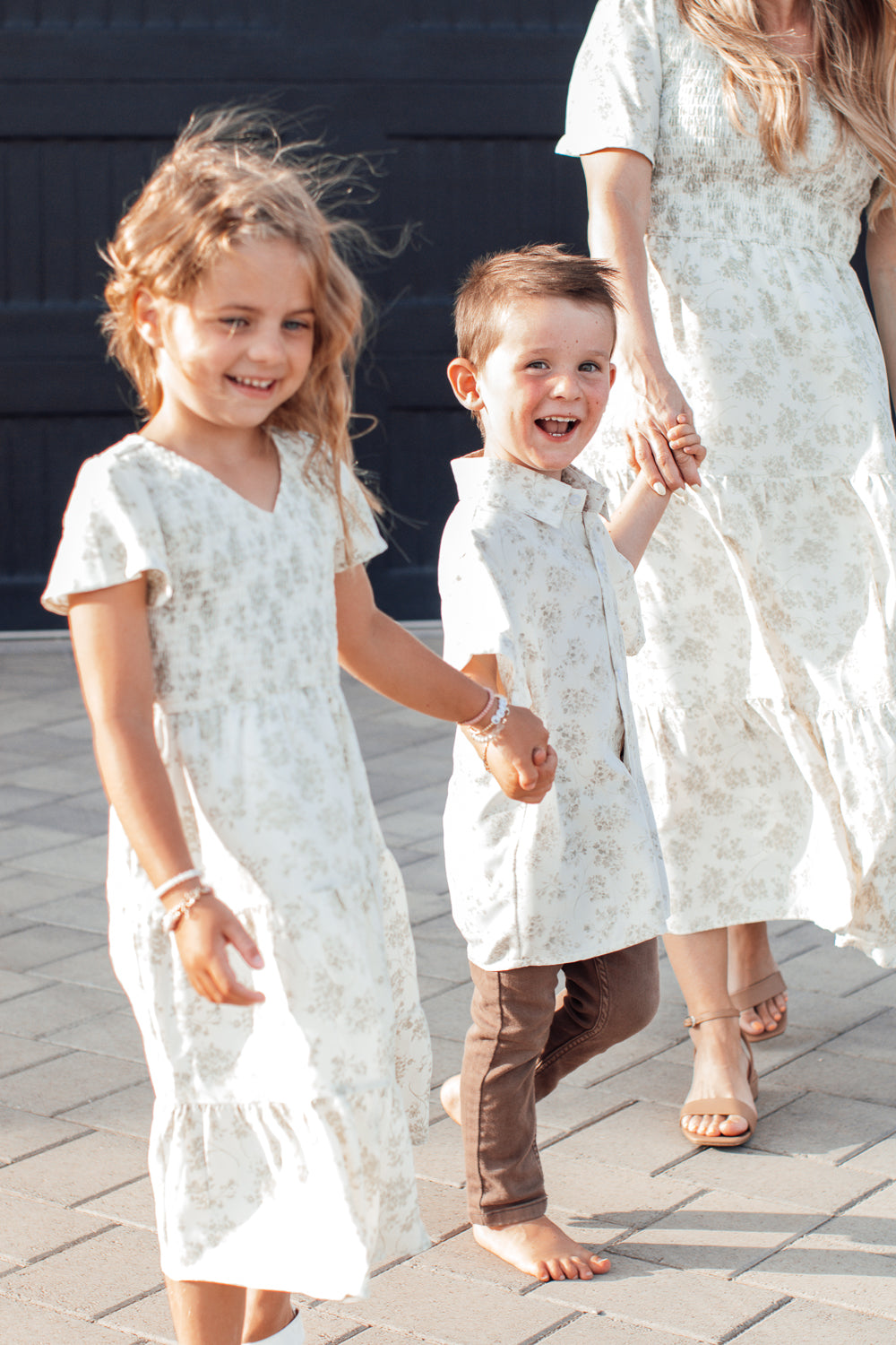 White mommy and me hot sale dress