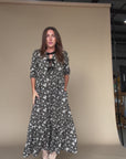 Breck Bow Accent Floral Maxi Dress