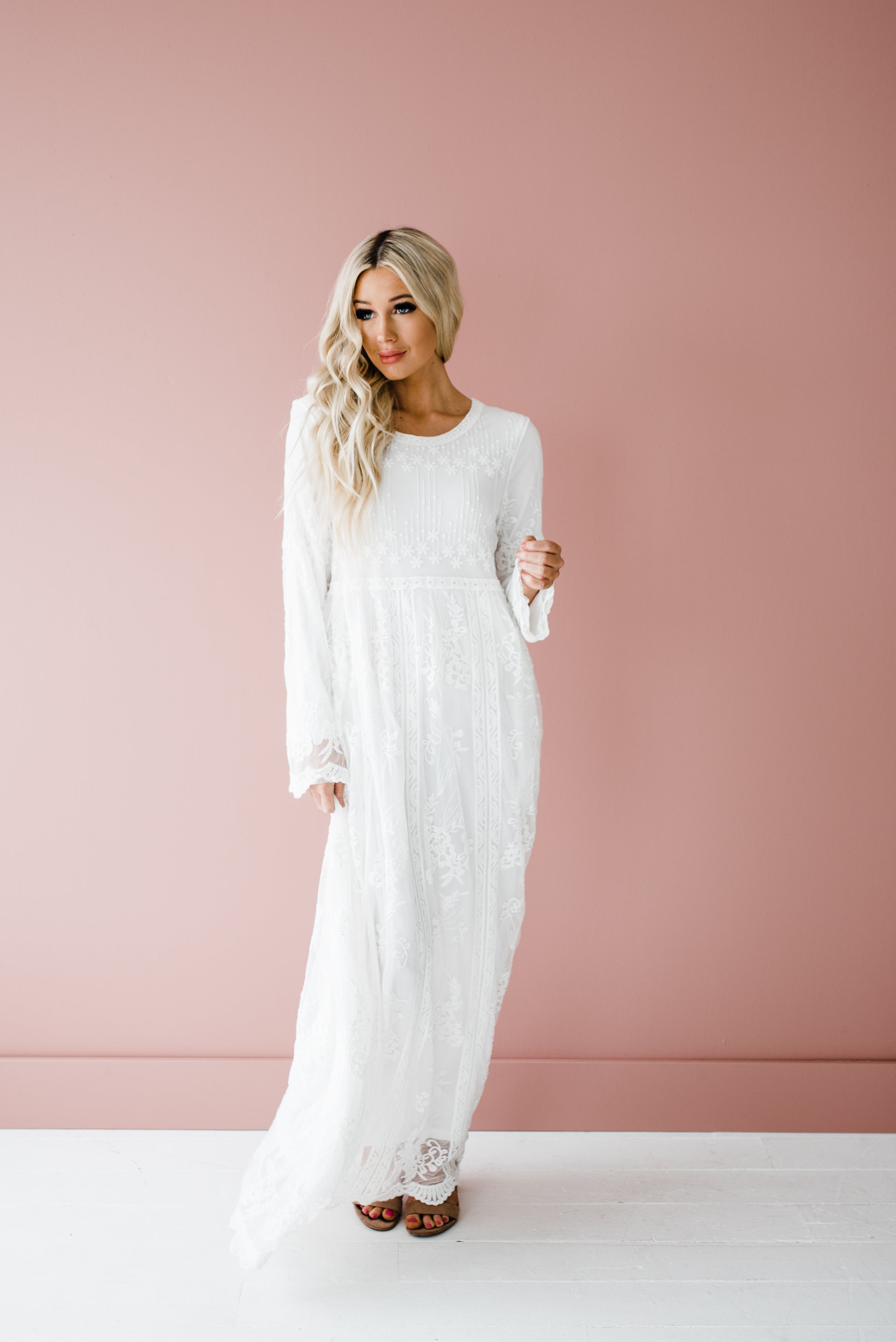 Sexy Long White Maxi Dress Front Slit Long Sleeve Women Evening Summer  Night Gown Party Dresses-white,M : Amazon.co.uk: Fashion